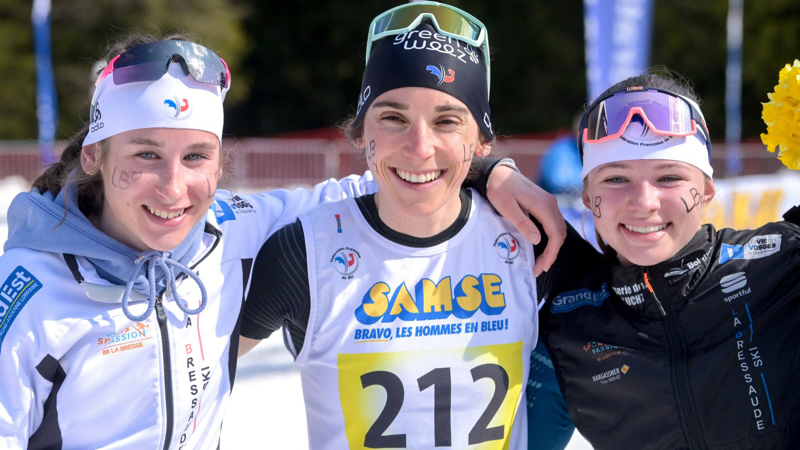 Equipe de relais féminin Ski de la Société Omnisports La Bressaude